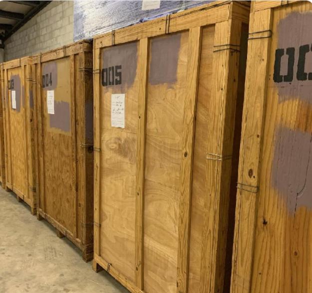 Movers 23 Custom-built wooden crate for art and antique moving in Jacksonville, FL